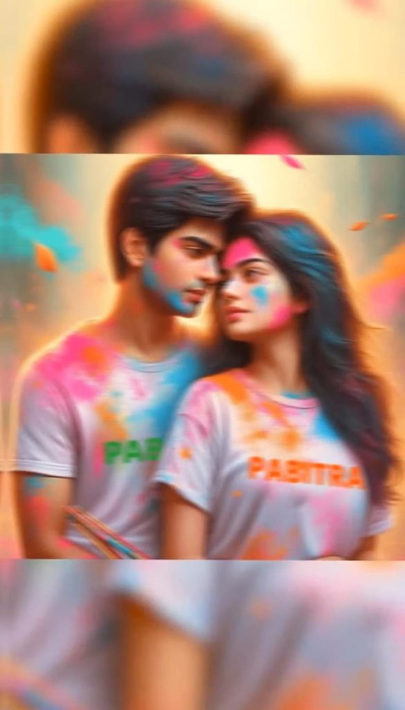 Holi capcut template download